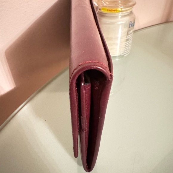 Celine Purple Leather Long Bifold Snap Closure Wallet - Picture 10 of 15